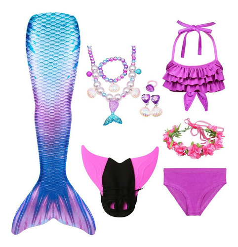 2024 Bañador Con Cola De Sirena For Niña The Little Mermaid