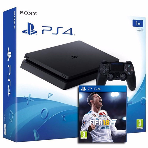 Playstation 4 Ps4 Slim 1tb Fifa 18 Nueva Devotostore