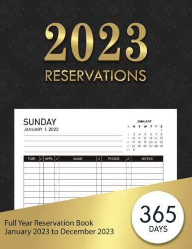 Book : Reservation Book For Restaurant Hostess Table Log...