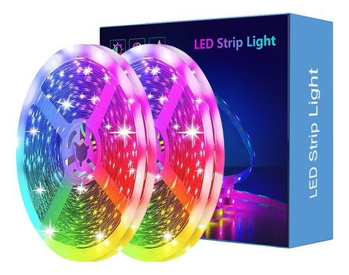 Tira De Luz Led Rgb Wifi 10m(2*5m) Con Control Remoto 