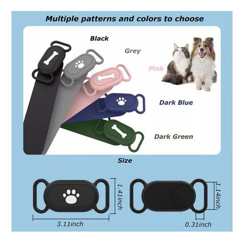Para Samsung Smart Tag 2 Funda Con Soporte Para Collar Ga
