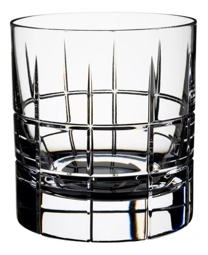 Imagen 1 de 7 de Vaso San Carlos Cristal Whisky F100 Tallado Cuadrille X250cc