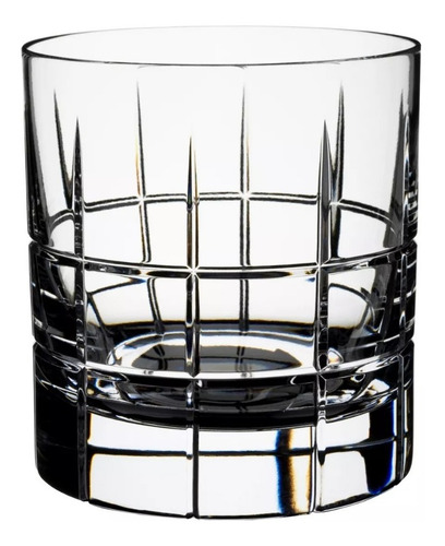 Vaso San Carlos Cristal Whisky F100 Tallado Cuadrille X250cc