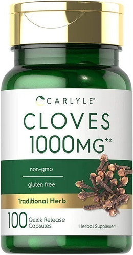 Carlyle | Cloves | Clavos De Olor | 1000mg | 100 Capsules