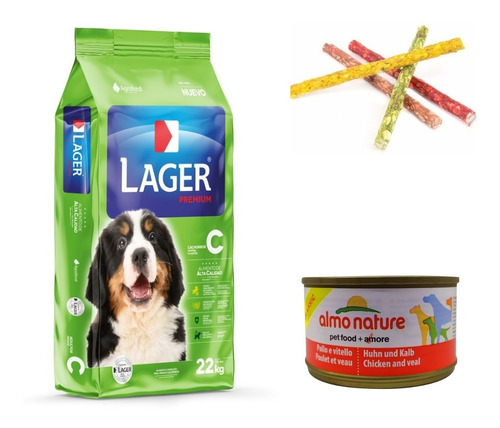 Alimento Ración Lager Cachorro 22 Kilos+regalo+envio