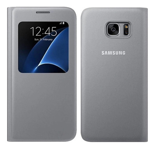 Case Samsung S-view Flip Cover Para Galaxy S7 Normal Slv