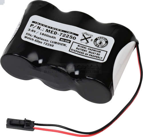 Bateria Welch Allyn 72250 Lumiview - 3,6v 3000mah Ni-cd