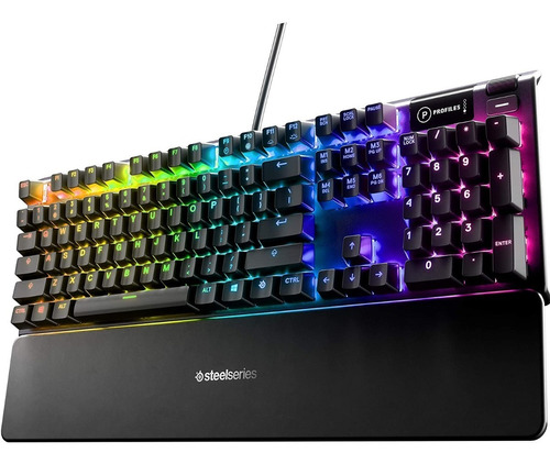 Steelseries Apex 5 Teclado Mecanico Hibrido Gamer Oled Blue