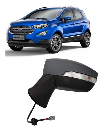 Espejo Ford Ecosport 2018 2019 2020 Con Luz Izquierdo