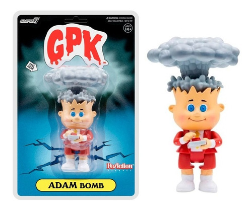 Adam Bomb Red Sdcc Garbage Pail Kids Reaction Super7 