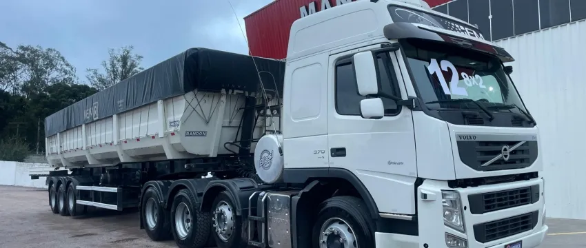 Volvo Fm 370 8x2 2012 Caçamba Randon 2019.
