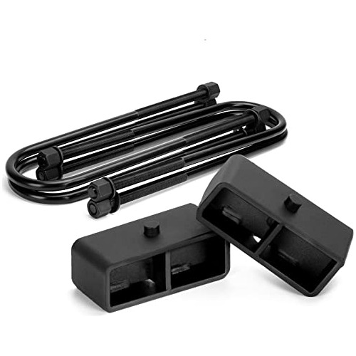 Ksp 2  Rear Leveling Lift Block With 15.5  Black U Bolts For