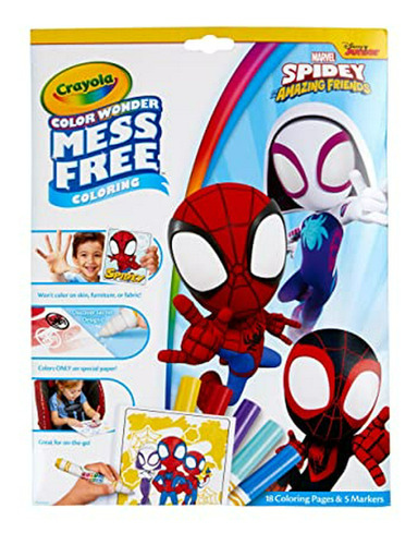 Crayola Color Wonder, Páginas Para Colorear De Spiderman Y M
