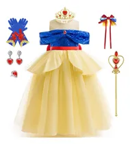 Comprar C Vestidos Cosplay De Snow White Para Niñas Disfraces De Halloween Vestidos De Noche De Princesa