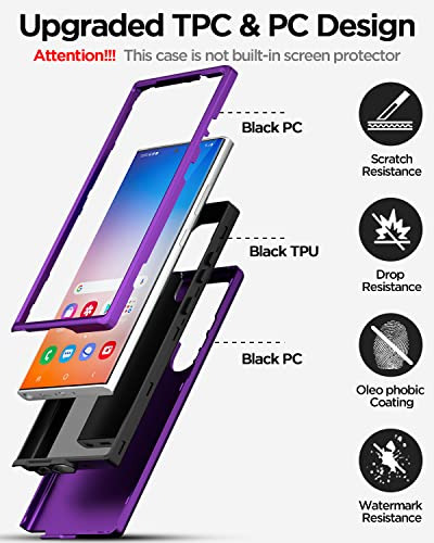 Funda Para Galaxy S23 Ultra 5g Lilac Morado Bling Glitter Us