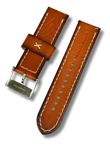 Pulso Para Reloj Fossil Me3135 Original Cuero 24 Mm