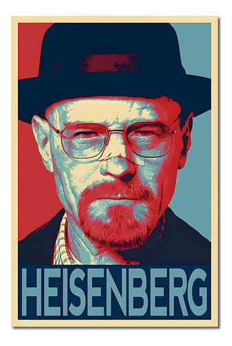 Cuadro Breaking Bad Walter White Heisenberg Netflix Diy Rx8p