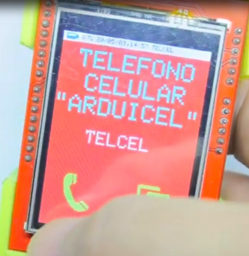 Imagen 1 de 4 de Sim800l Kit Celular Touch Screen Arduino - Curso Incluido!