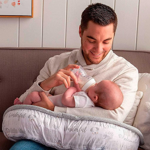 Imagen 6 de 6 de Boppy Almohada De Soporte Para Bebe Luxe, Cojín De Lactancia