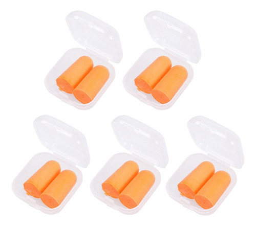 10 Tapones Para Los Oídos, Reducción De Ruido, Algodón Con M
