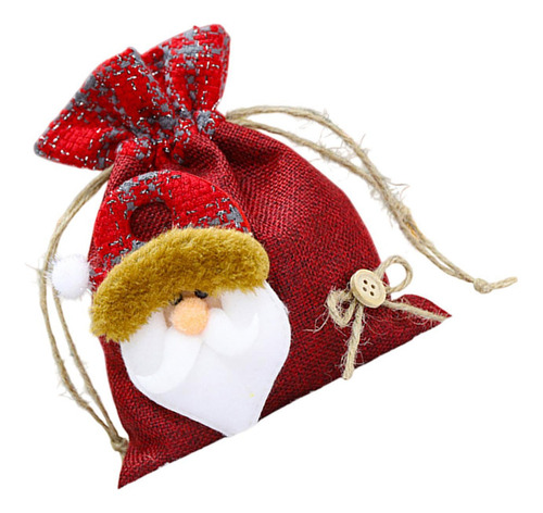 Bolsa De Regalo Con Cordón De Navidad, Envoltura De S Viejo
