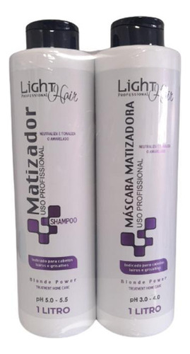 Kit Matizador Shampoo E Máscara 1l - Cabelos Loiros