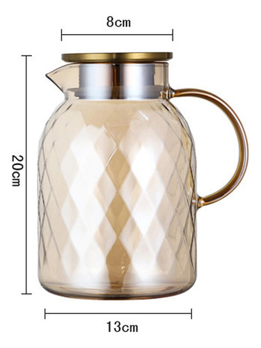 Elegante Jarra De Vidrio Para Bebidas Para Todas Las 1.8l
