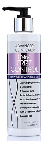 10-in-1 Anti-frizz Hydrating Heat Protectant Hair Cream Coc.