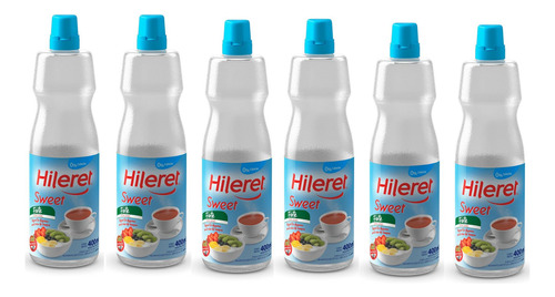 Pack X6 Edulcorante Hileret Sweet Liquido 400 Ml