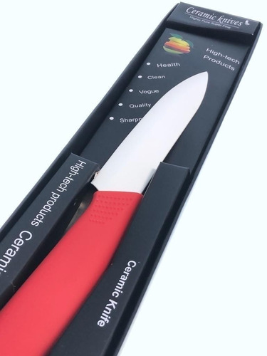 Cuchillo De Cerámica Mango Silicona 27cm