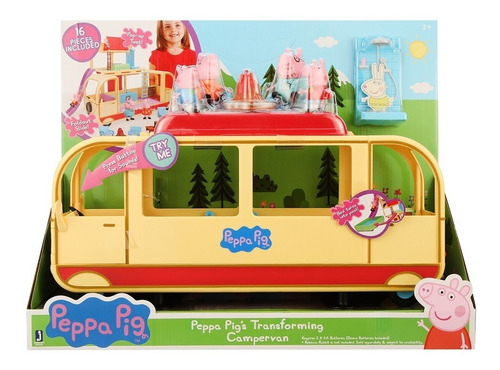 Peppa Pig - Carro Set De Juego Transforming Campervan Org.