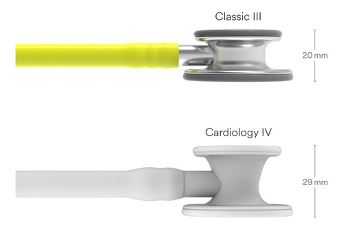 Imagen 6 de 6 de Estetoscopio 3m Littmann Classic Iii 5839 Lima Limón