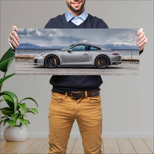 Cuadro 30x80cm Auto 2018 Porsche 911 Carrera Gts 159