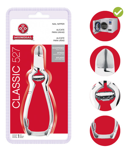 Alicate Para Unhas Dos Pés Endurecidas Inox Professional