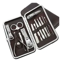 Comprar Set Manicura Pedicura 12 En 1 Con Estuche Corta Uñas Tijera