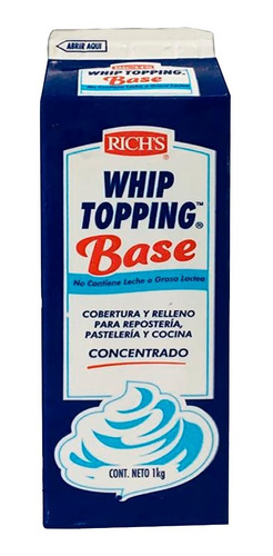 Whip Topping Base Concentrado Rich´s - Kg a $29792