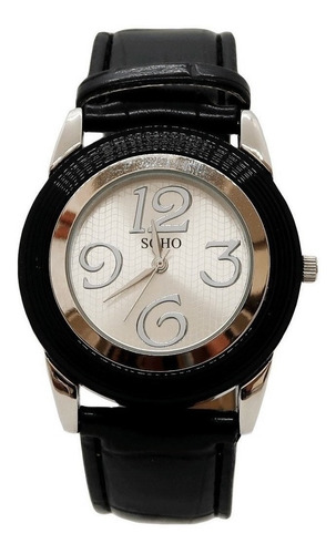 Reloj Pulsera Dama Analogico Malla Cuero Soho Ch233