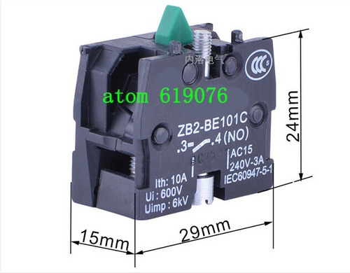 Bloque Contacto  Zb2-be 101c Telemecanique Micro Switch