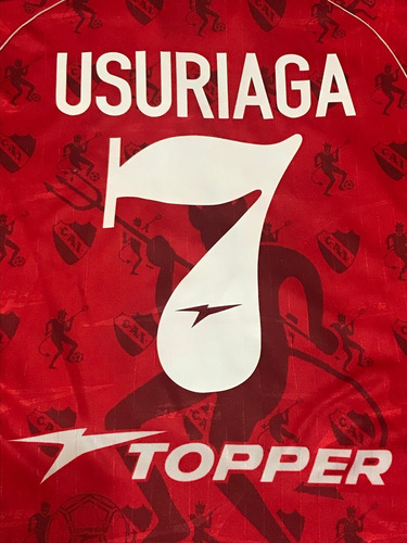 Camiseta Independiente Topper 1997 1998 Usuriaga 7 Diablitos (Usado)