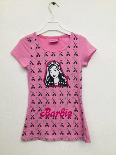 Playera Niña Talla 6 Marca Original Barbie Sin Detalle Larga