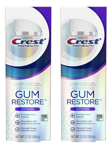 Pasta De Dientes Crest Pro Health Gum Restore Whitening 110g