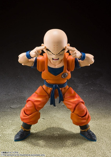 Imagen 3 de 5 de Sh Figuarts Krillin Earth Strongest Man - Dragon Ball Z