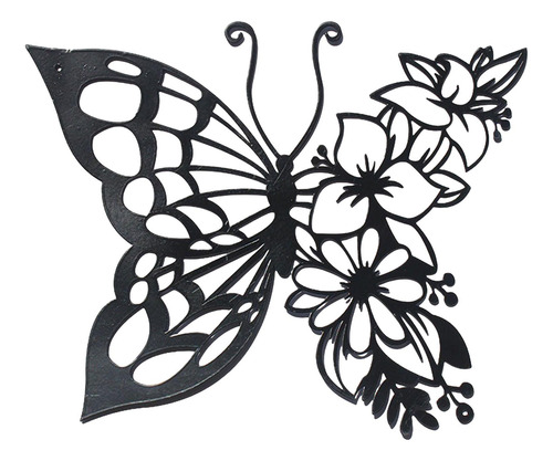 Mariposas Creativas Arte De La Pared Silueta 29,5 Cm X 24 Cm