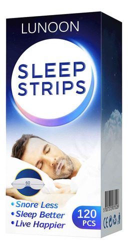 Cinta Bucal Para Dormir, 120 Unidades, Gentle Sleep Strip 50