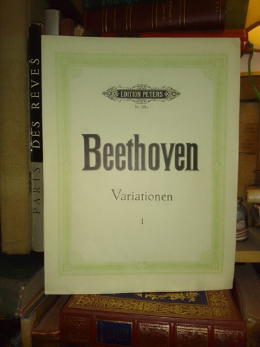 Beethoven: Variationen. Vol I Klavier Piano Peters Partitura