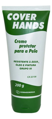  Creme Grupo 3 (g3) Protetor Para A Pele Cover Hands 200gr