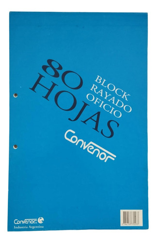 Block Convenor Oficio 80 Hojas Cuadros X2 Unidades