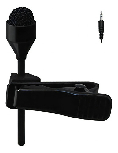 Pro Jk Mic-j 044 Lavalier Lapel Micrófono Externo Diseñad. Color Black