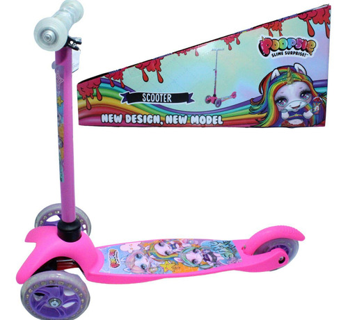 Patinete Infantil 3 Rodas Ajustavel Mod:unicornio+proteçao