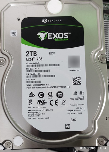 Seagate Exos 7e8 2tb Sas